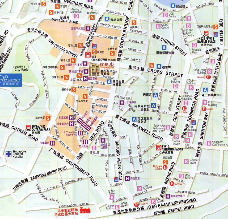 新加坡旅游地图全图