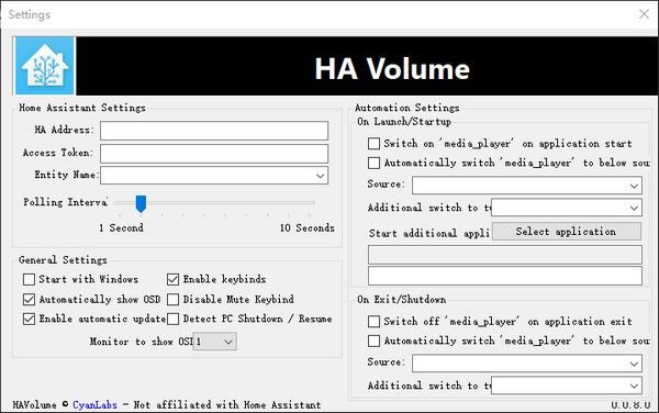 HA Volume(音频控制软件)