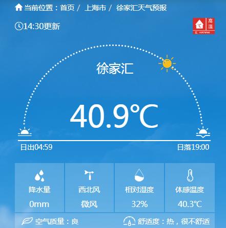 2020年上海历史天气(上海2020年天气记录表)