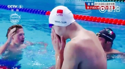 2017游泳世锦赛800米自由泳决赛比赛视频录像回放：孙杨第五